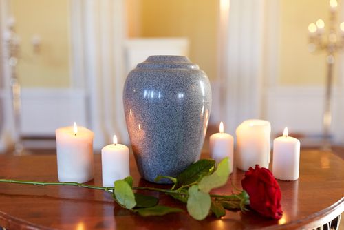 Cremation Urn With Candles