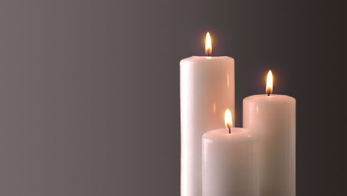 Three Lit Candles