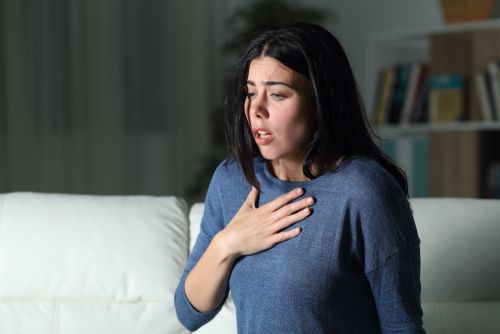 Woman Having a Panic Attack