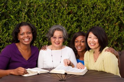 Women Studying the Bible